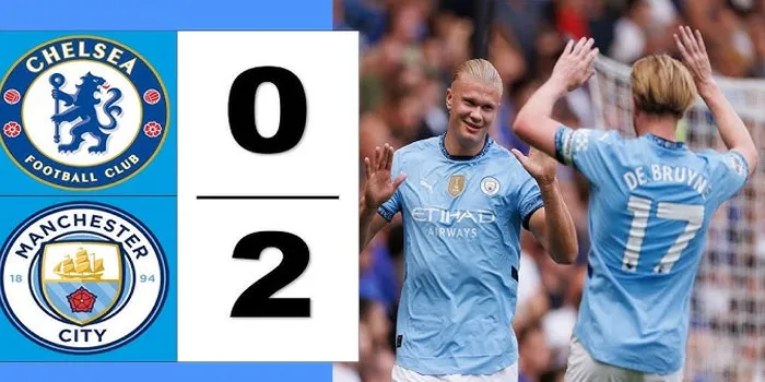 Hasil Pertandingan Liga Inggris Chelsea VS Man City 0-2