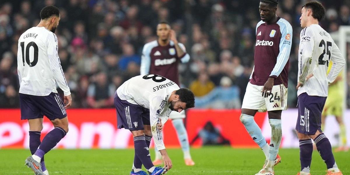 Aston Villa 2-1 Man United: Bruno Fernandes Absen untuk Sementara Karena Cedera!